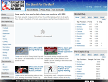 Tablet Screenshot of greatestsportingnation.com